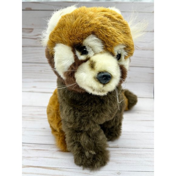Fiesta 12" Red Panda Striped Tail Realistic Plush Stuffed Animal - Picture 4 of 15